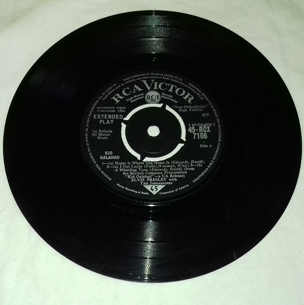 ภาพขนาดย่อ: Elvis Presley With The Jordanaires - Kid Galahad (7", EP, Mono, RE) (RCA Victor
