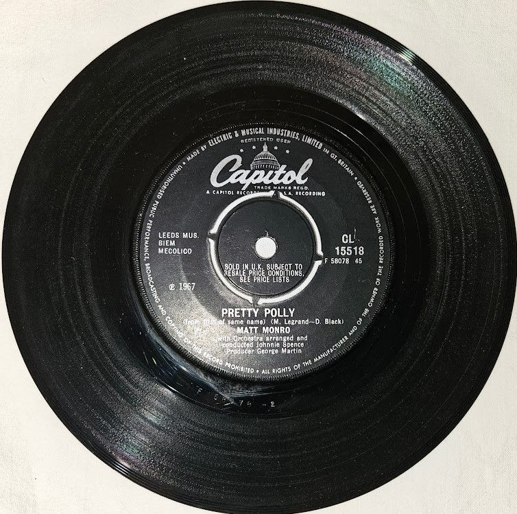 Matt Monro - Pretty Polly (7") (Capitol Records)