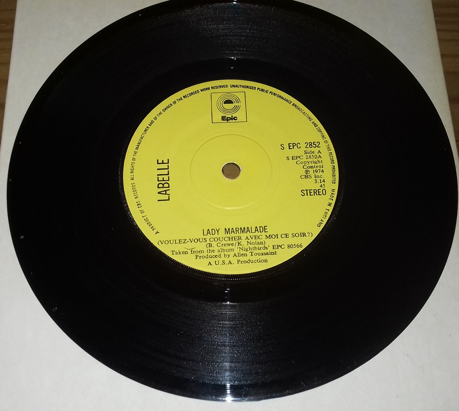 Labelle - Lady Marmalade (Voulez-Vous Coucher Avec Moi Ce Soir?) (7", Single, S