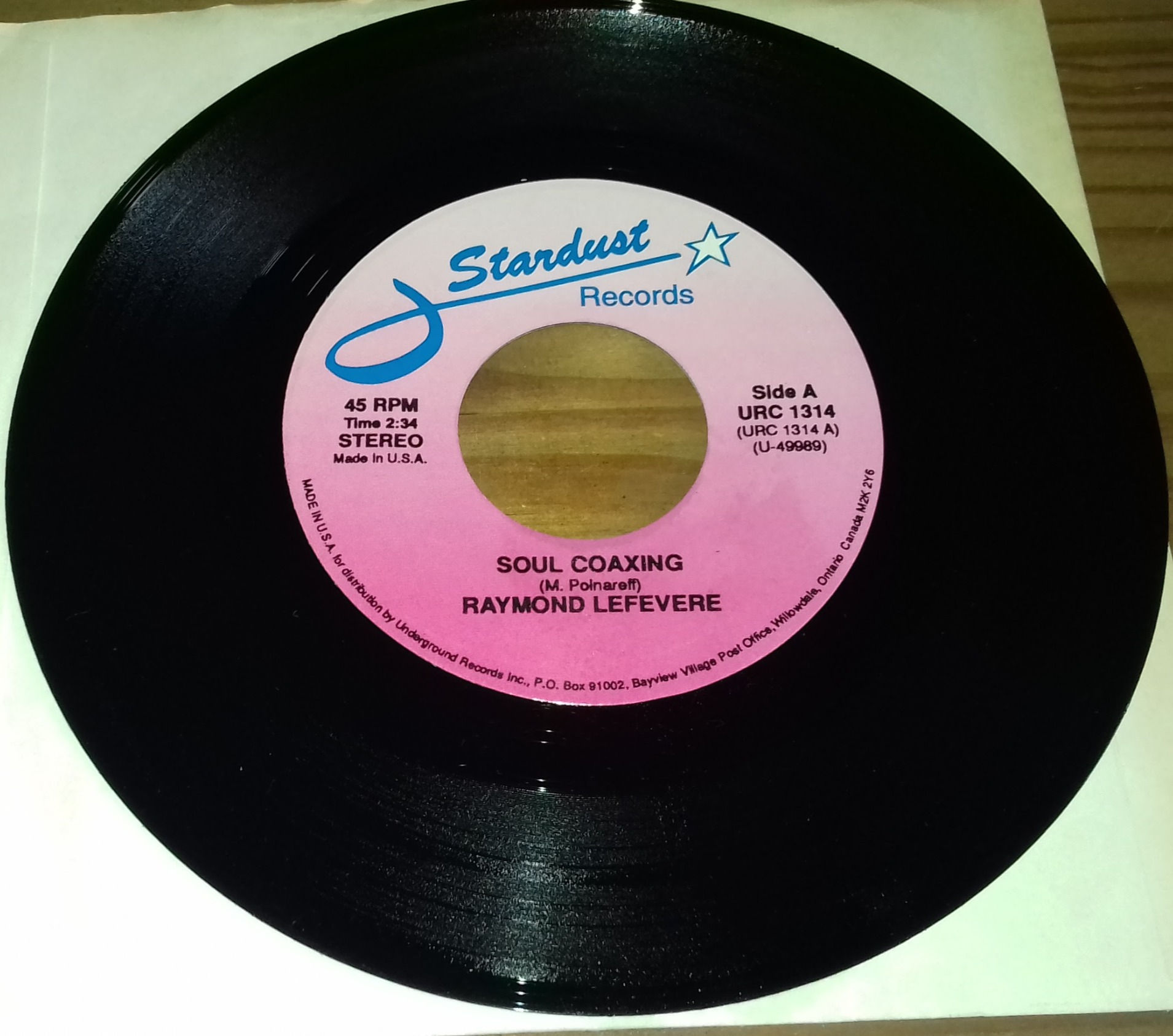 Raymond Lefevere* / Silvana Mangano - Soul Coaxing / Anna (7", RE) (Stardust Re