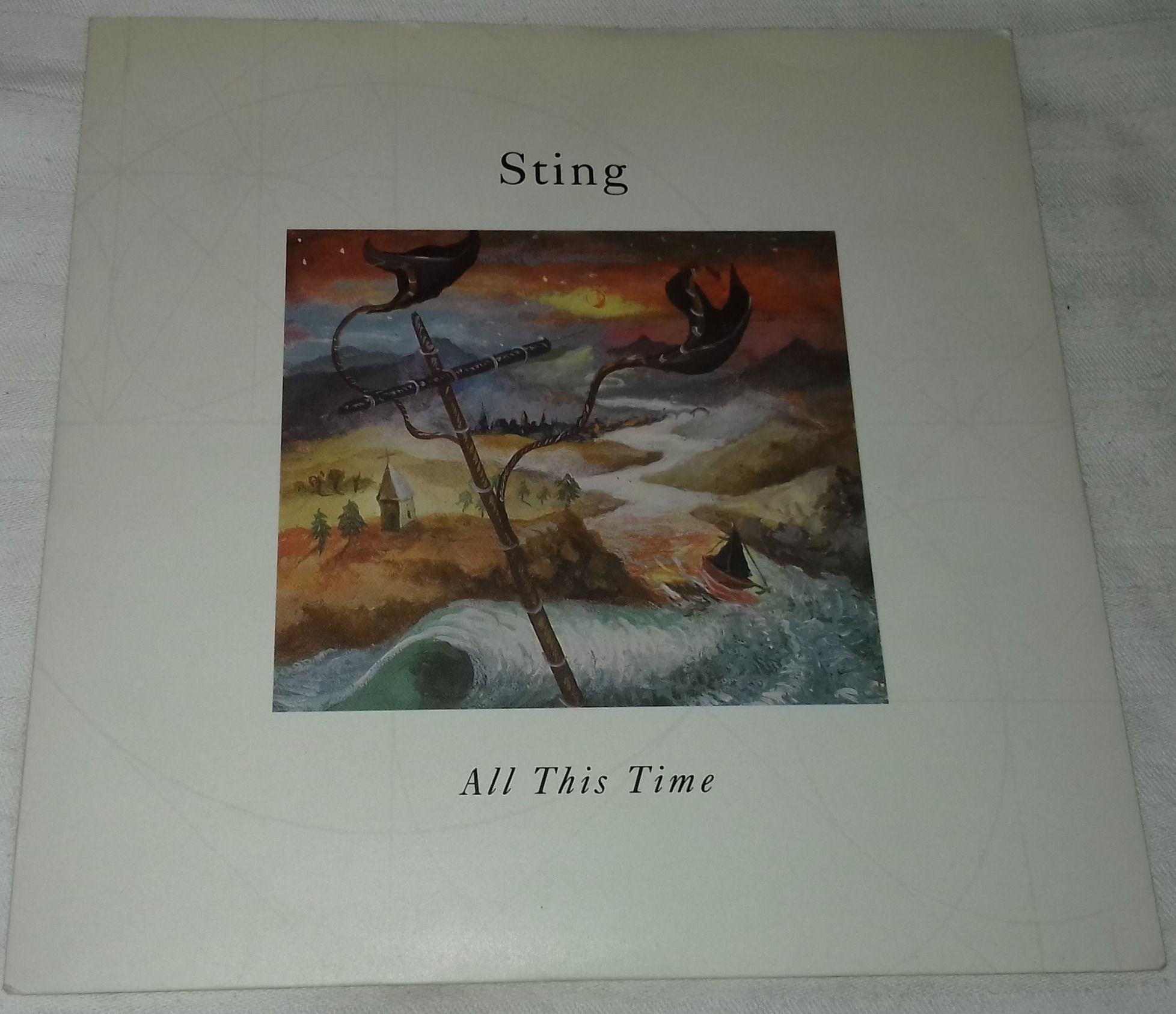 Sting - All This Time (7", Single, Pap) (A&M Records)