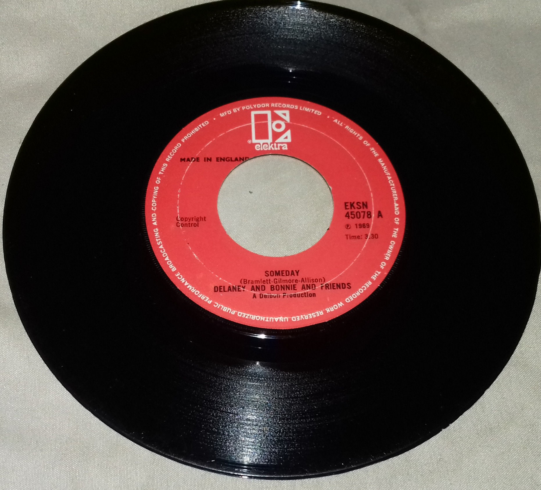 Delaney & Bonnie & Friends - Someday (7", Single) (Elektra)