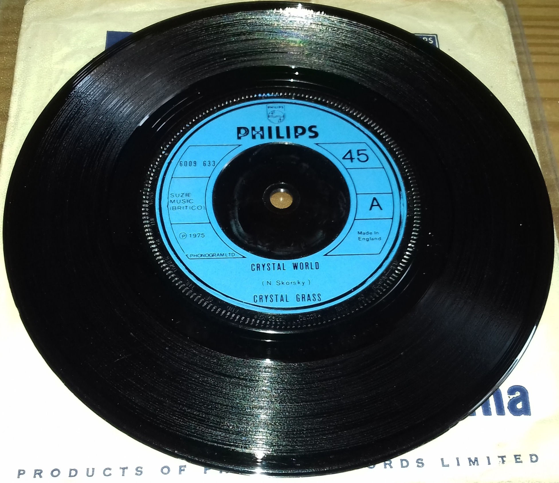 Crystal Grass - Crystal World (7", Single) (Philips)