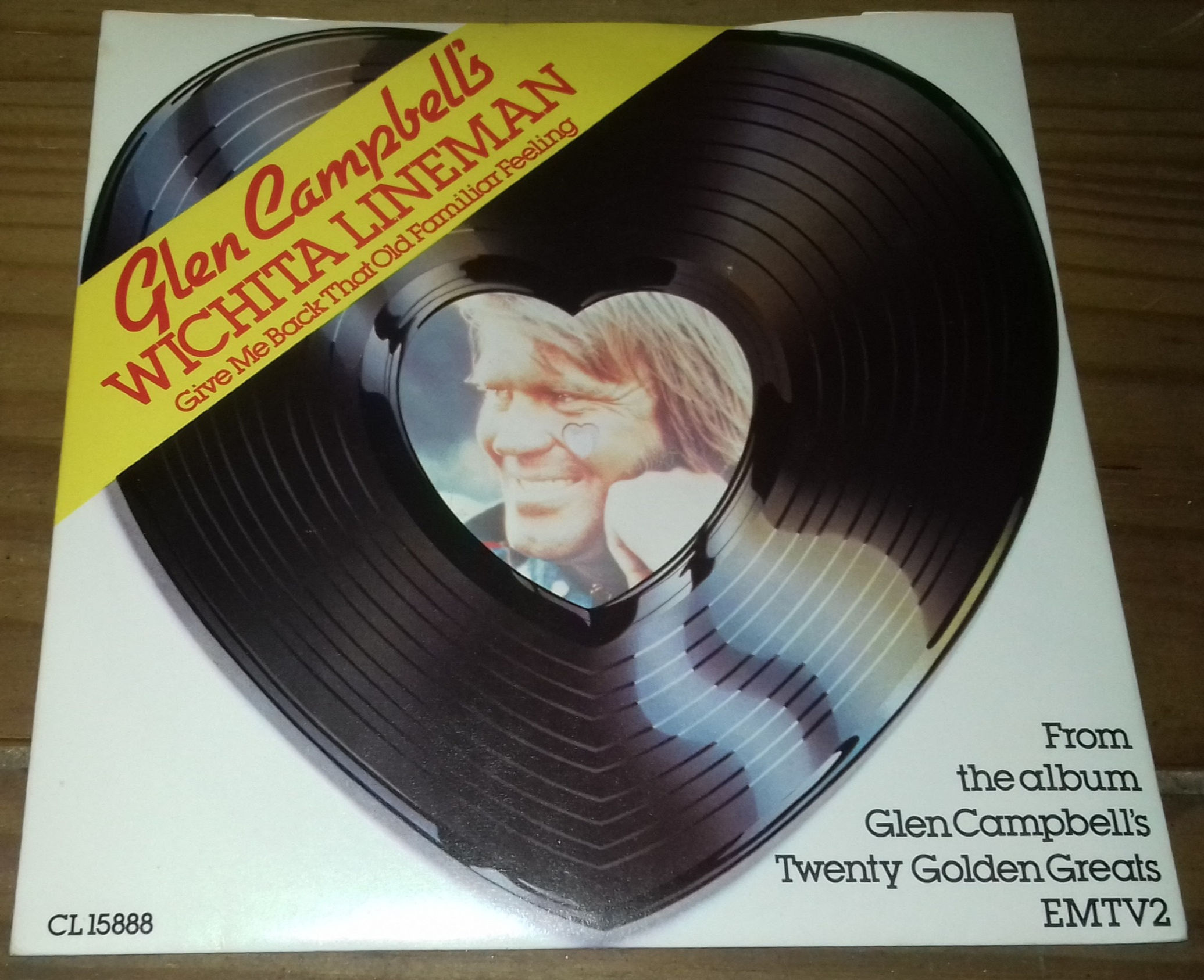 Glen Campbell - Wichita Lineman (7", Single, RE) (Capitol Records)