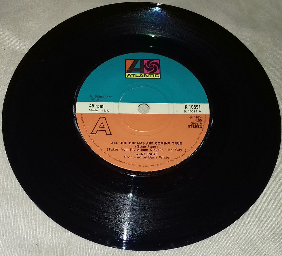 Gene Page - All Our Dreams Are Coming True (7", Single) (Atlantic)