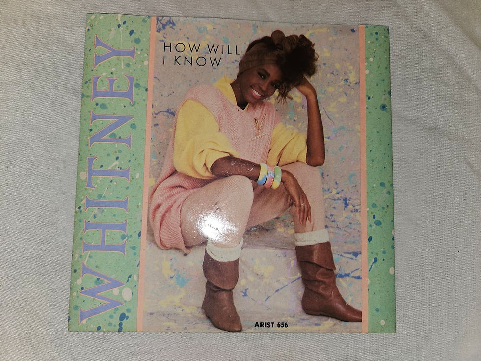 Whitney* - How Will I Know (7", Single, Blu) (Arista)
