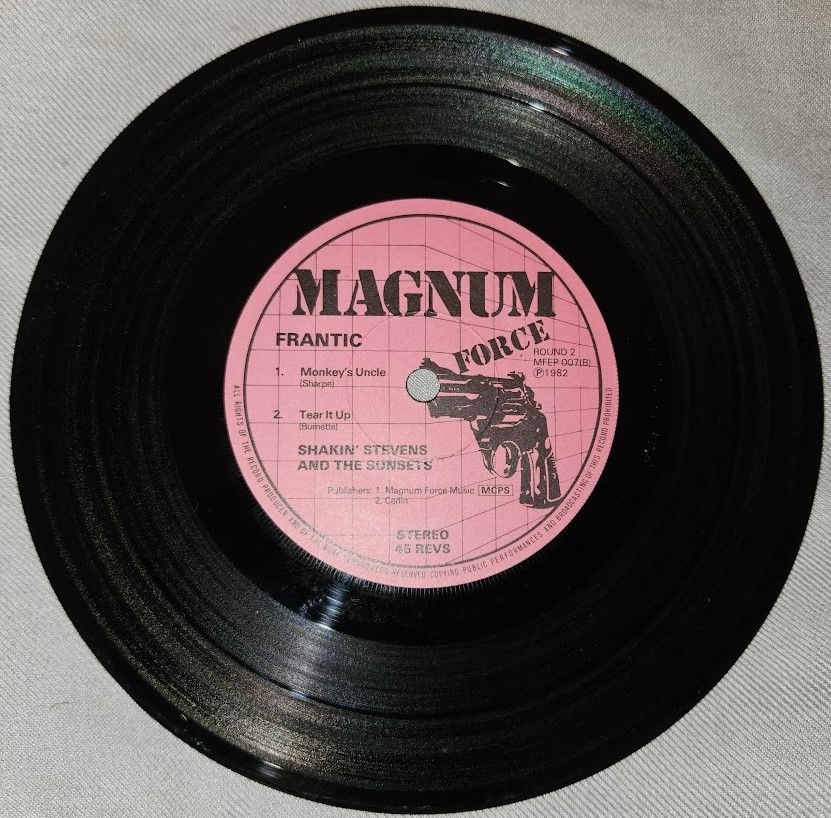 Pikkukuva: Shakin' Stevens And The Sunsets - Frantic (7", EP) (Magnum Force)