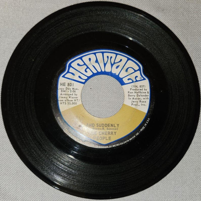 The Cherry People* - And Suddenly (7", Single) (Heritage)