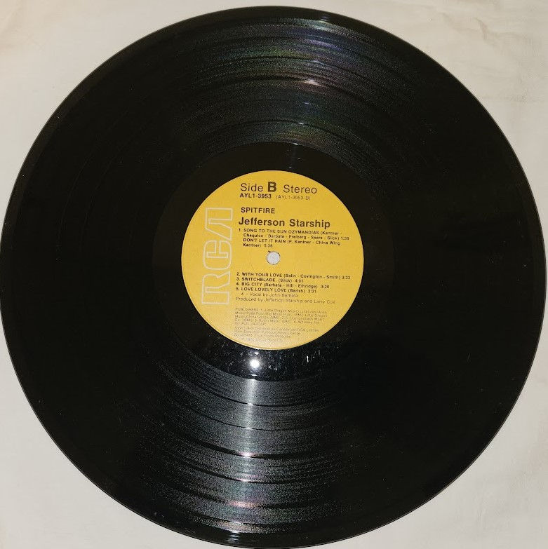 Pikkukuva: Jefferson Starship - Spitfire (LP, Album) (Grunt (3))
