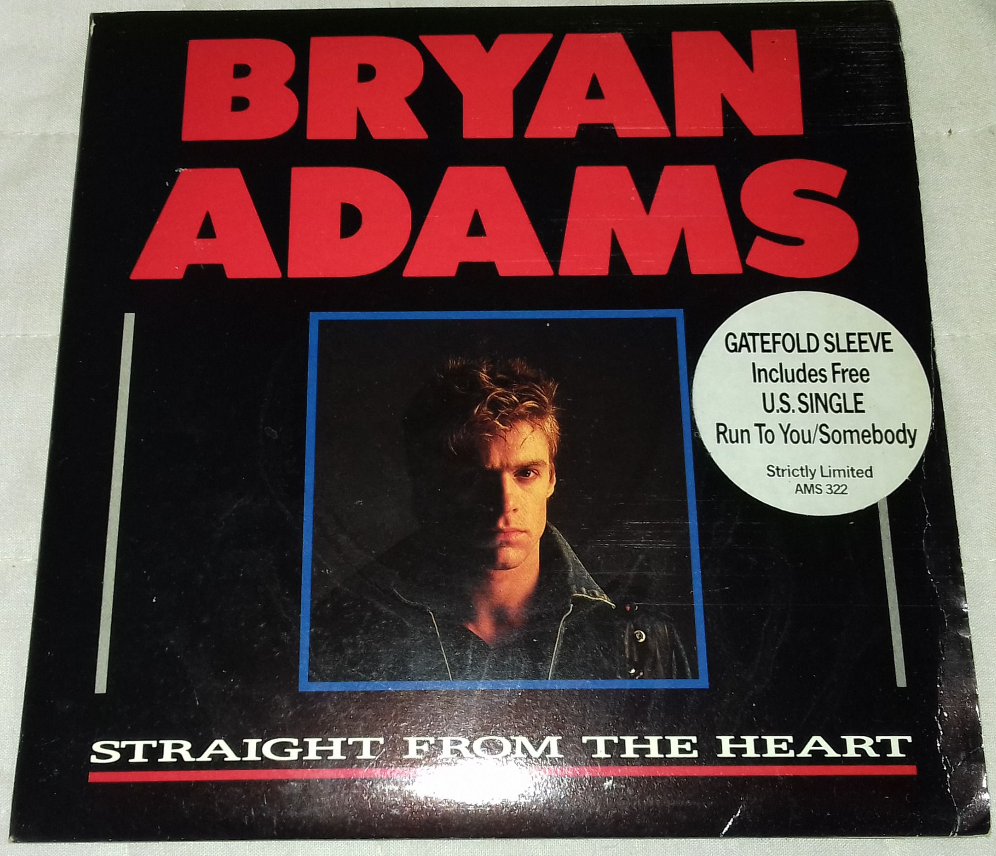Bryan Adams - Straight From The Heart (2x7", Single, Ltd) (A&M Records, A&M Rec