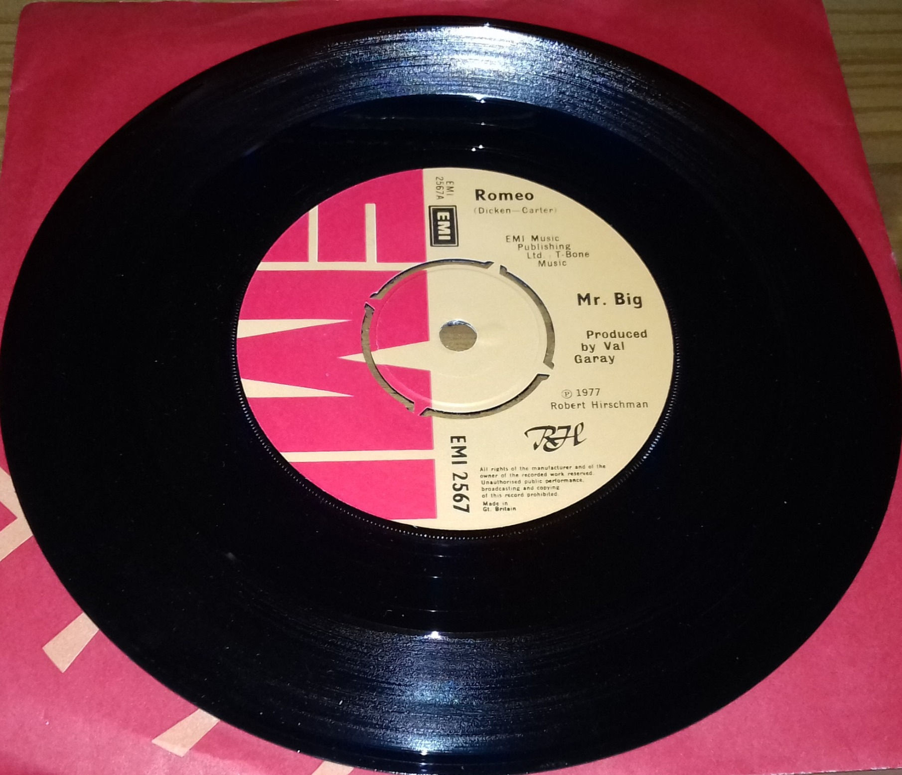 Mr. Big* - Romeo (7", Single) (EMI)