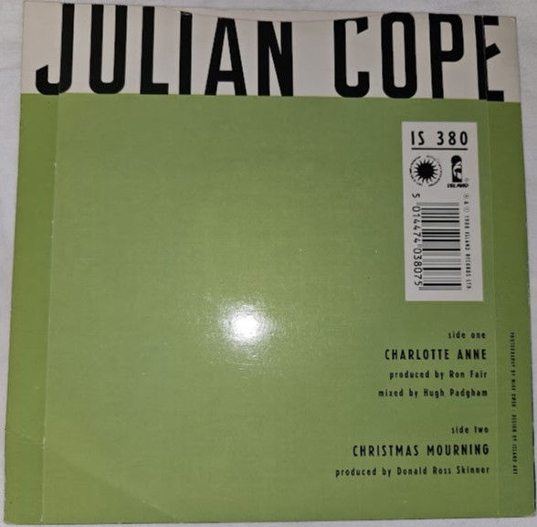サムネイル： Julian Cope - Charlotte Anne (7", Single) (Island Records)