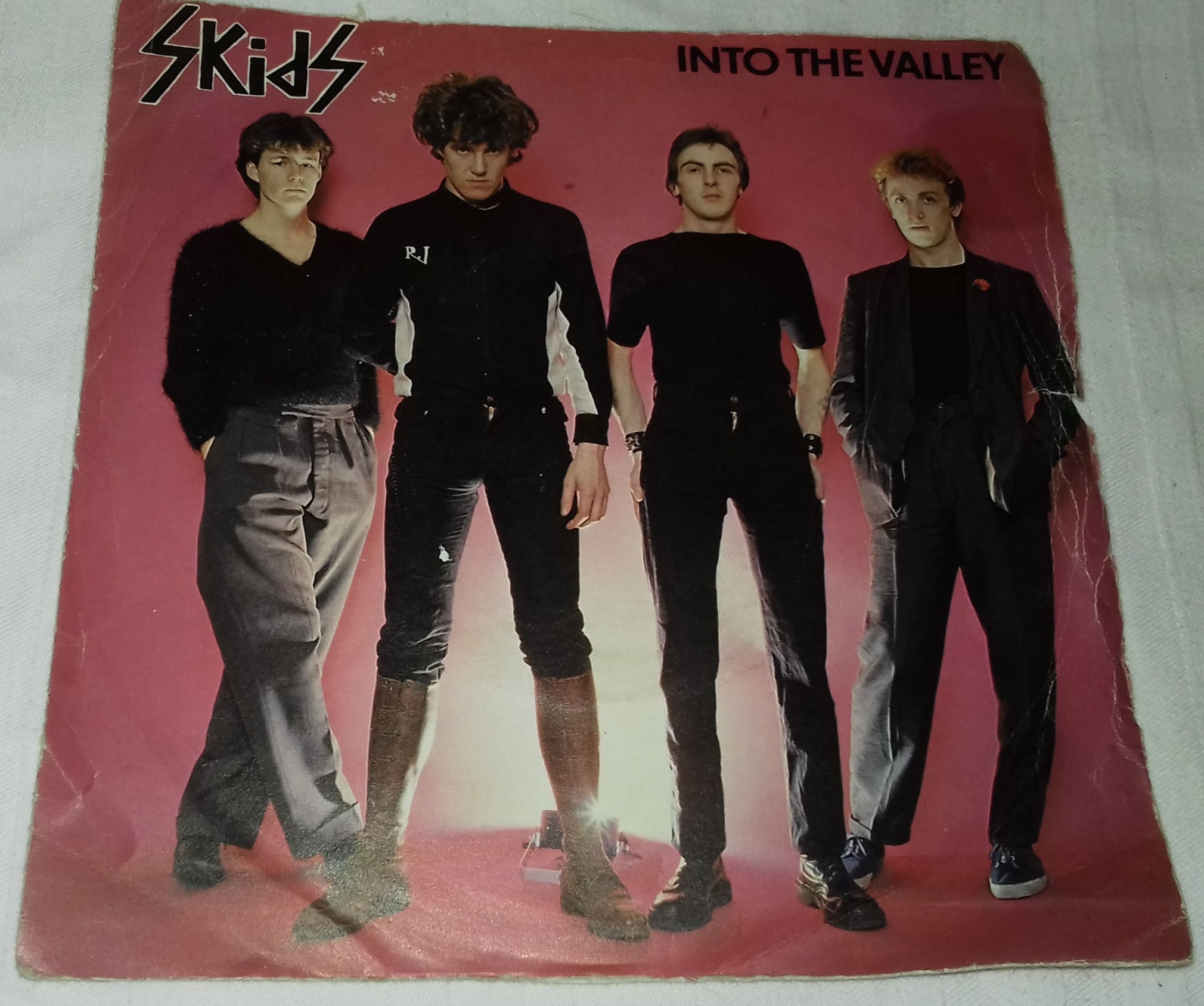 Skids - Into The Valley (7", Single, Whi) (Virgin)