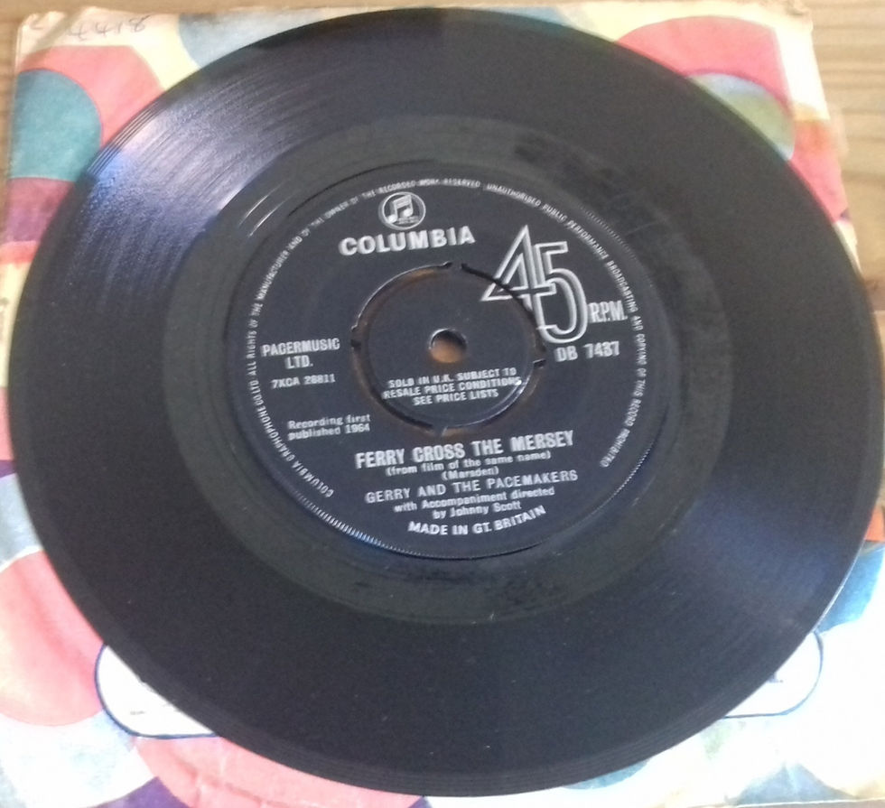 Gerry And The Pacemakers* - Ferry Cross The Mersey (7", Single) (Columbia)