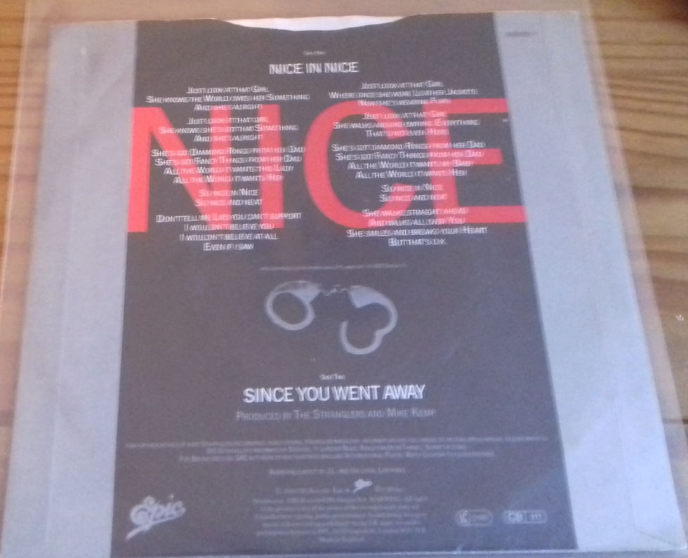 ภาพขนาดย่อ: The Stranglers - Nice In Nice (7", Single) (Epic)
