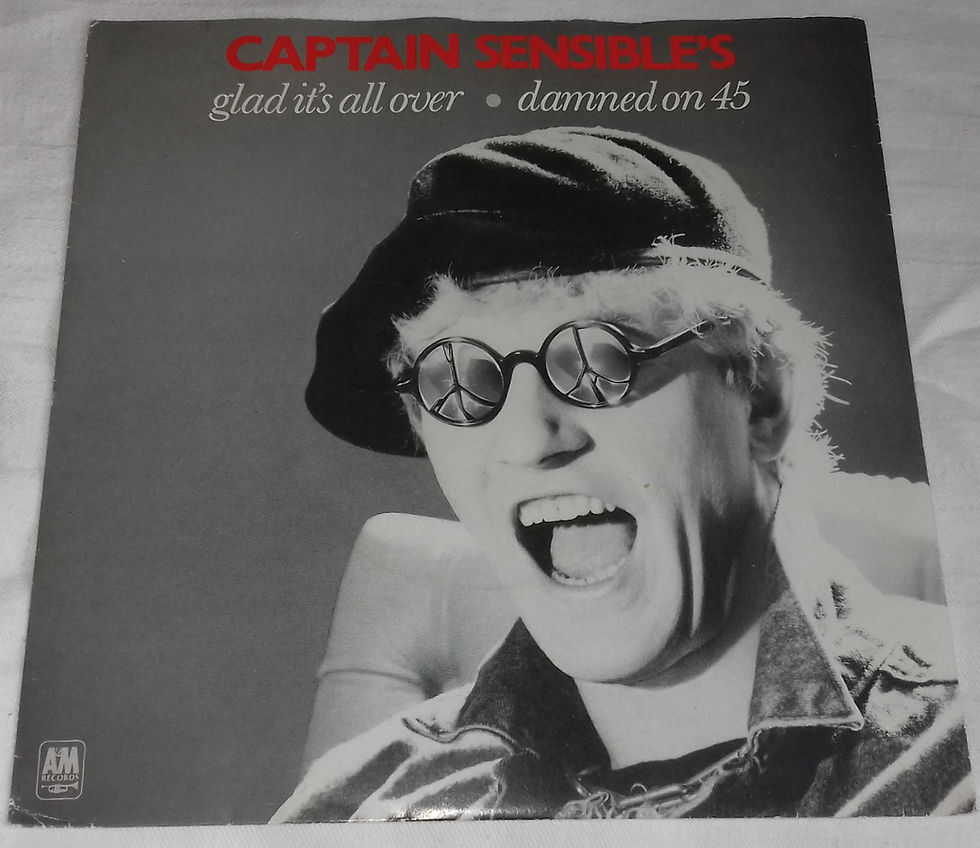 Captain Sensible - Glad It's All Over / Damned On 45 (7", Single) (A&M Records)