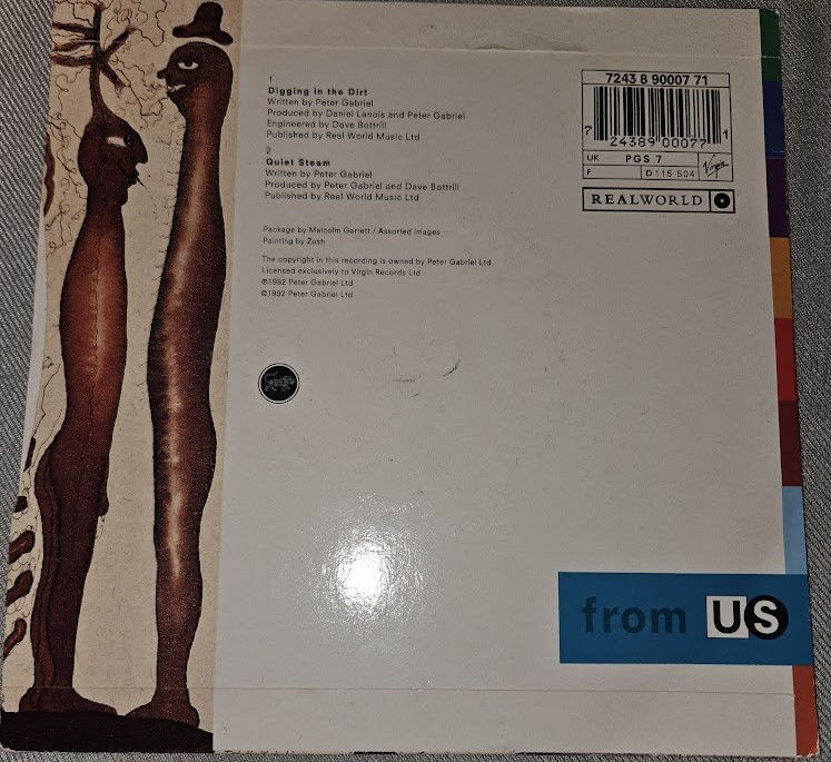 Miniaturbild: Peter Gabriel - Digging In The Dirt (7", Single) (Real World Records, Virgin)