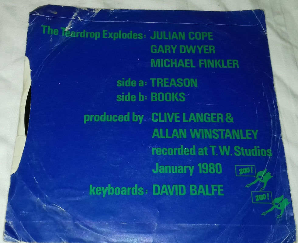 Miniatura: The Teardrop Explodes - Treason (It's Just A Story) (7", Single) (Zoo Records)