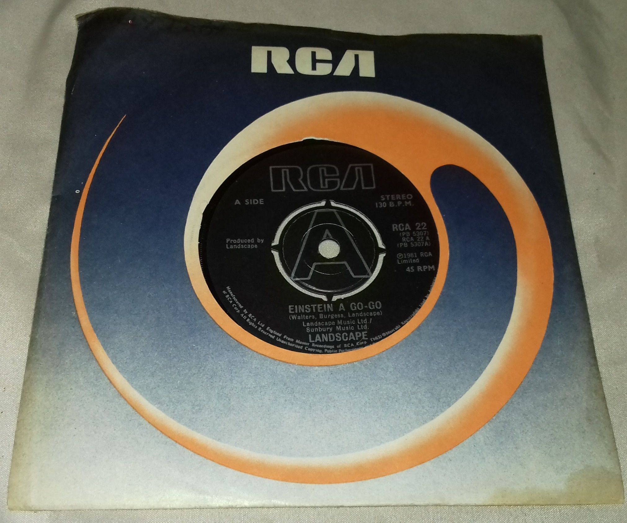 Landscape - Einstein A Go-Go (7", Single, Bla) (RCA, RCA)