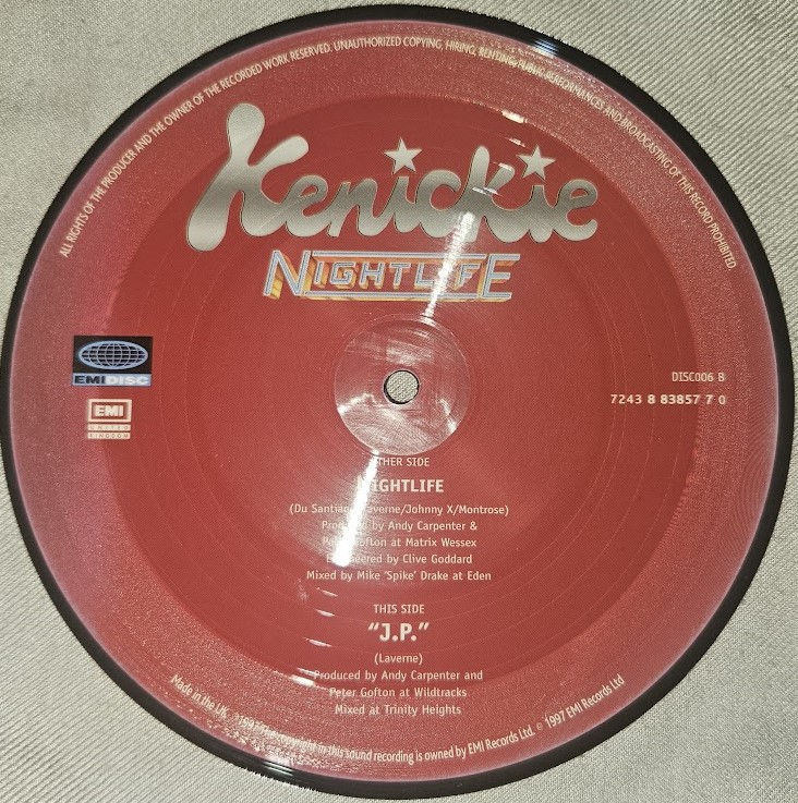 Miniatyrbild: Kenickie - Nightlife (7", Single, Ltd, Pic) (EMIDISC)