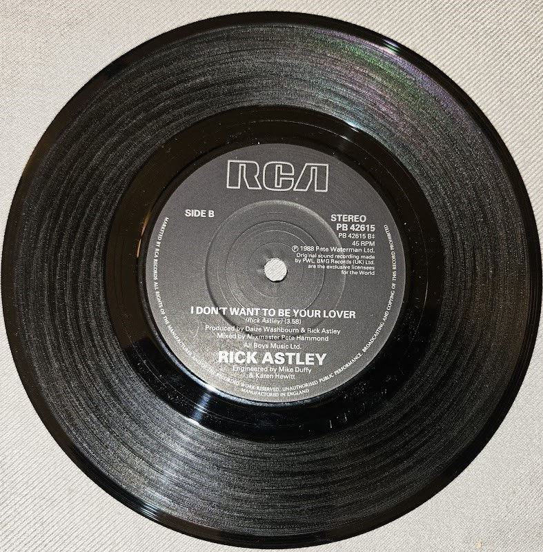 Miniaturbild: Rick Astley - Hold Me In Your Arms (7", Ltd, Gat) (RCA)