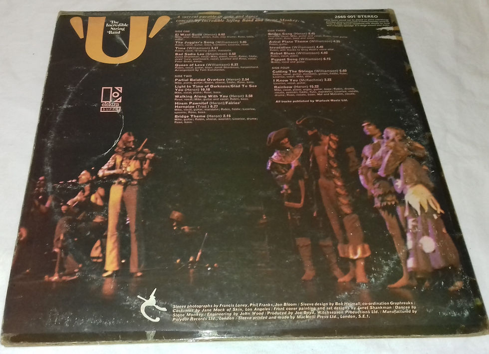 Miniature : The Incredible String Band - U (2xLP, Album) (Elektra)