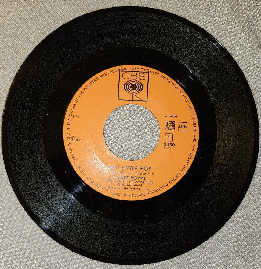 James Royal - Hey Little Boy (7", Single) (CBS)