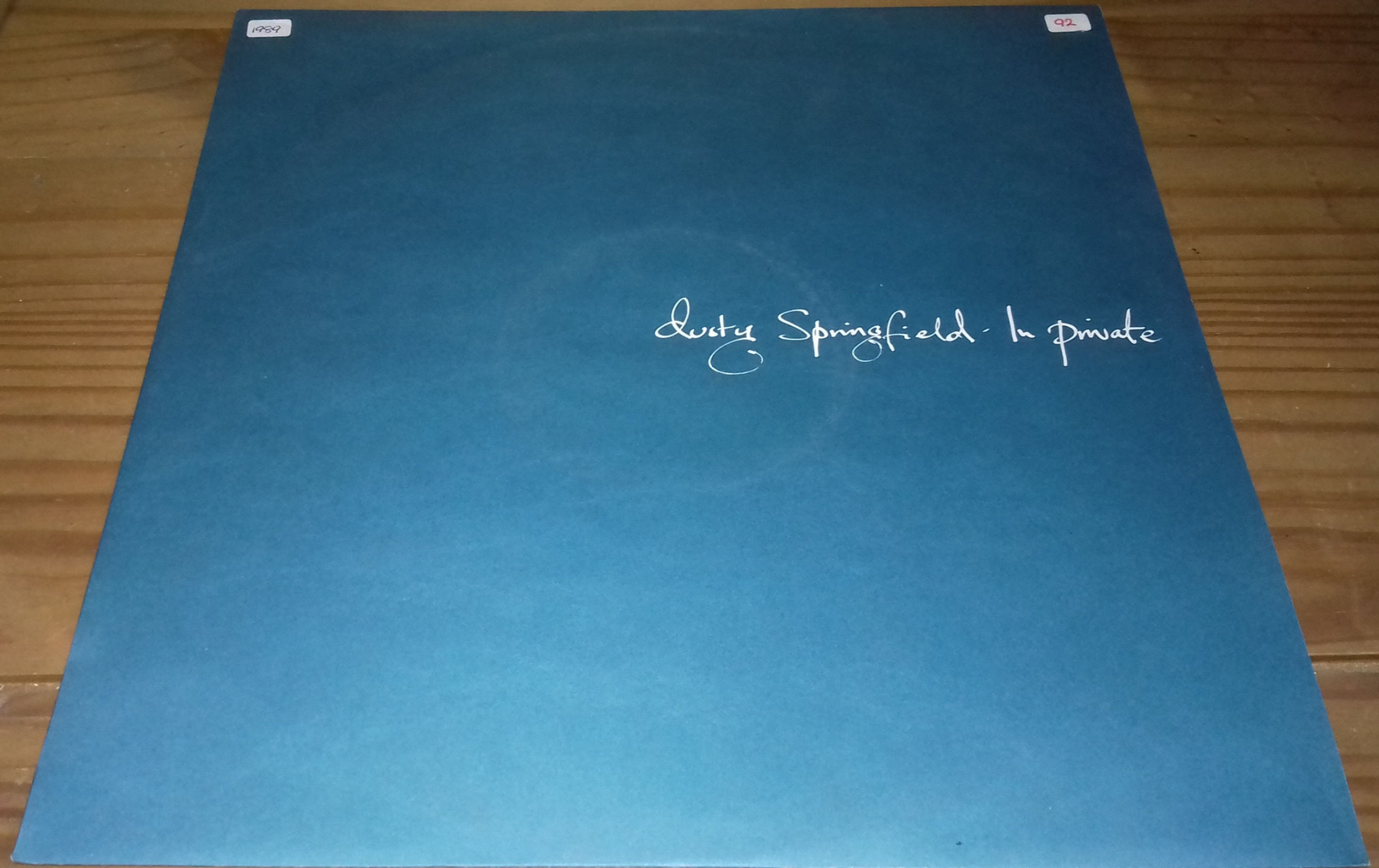 Dusty Springfield - In Private (12", Single) (Parlophone)