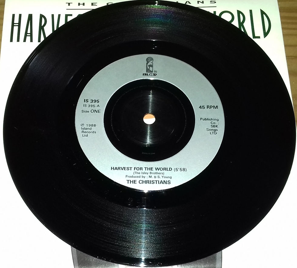 Thumbnail: The Christians - Harvest For The World (7", Single, Sil) (Island Records)