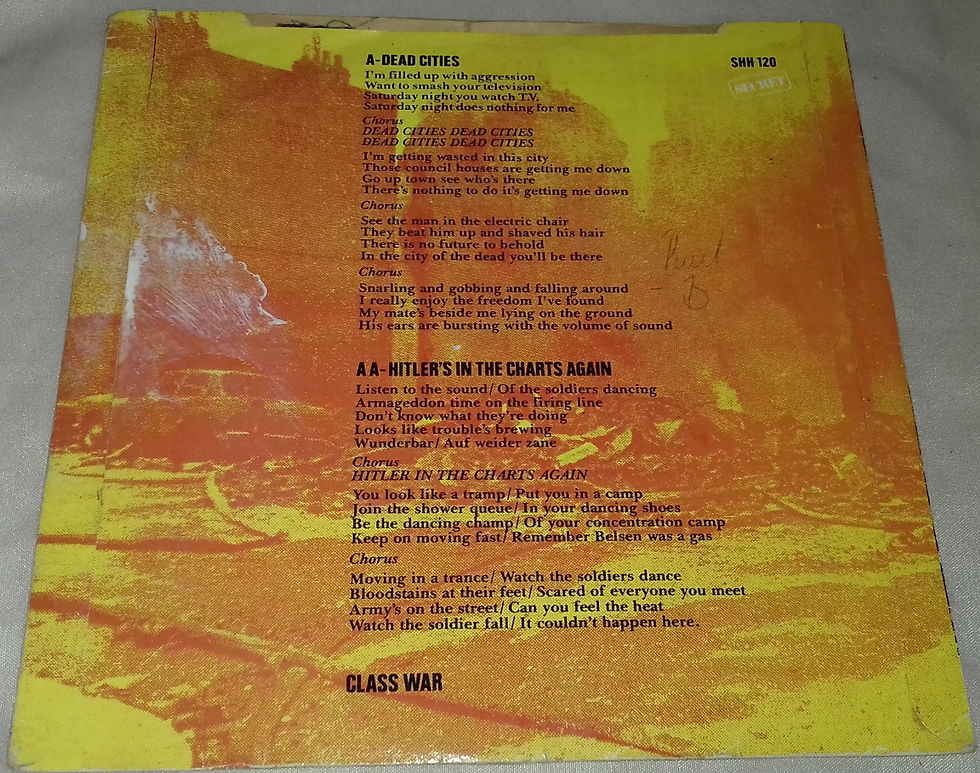 Pikkukuva: The Exploited - Dead Cities (7") (Secret Records (8))