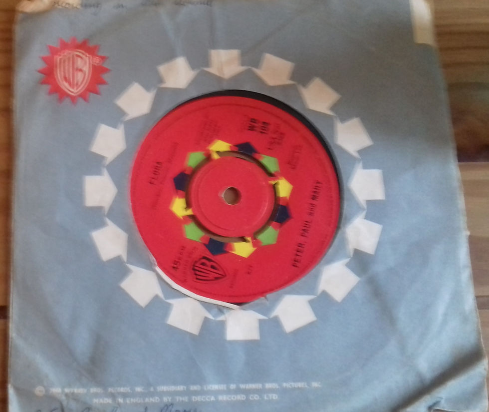 Miniature : Peter, Paul And Mary* - Blowin' In The Wind / Flora (7", Single) (Warner Bros.
