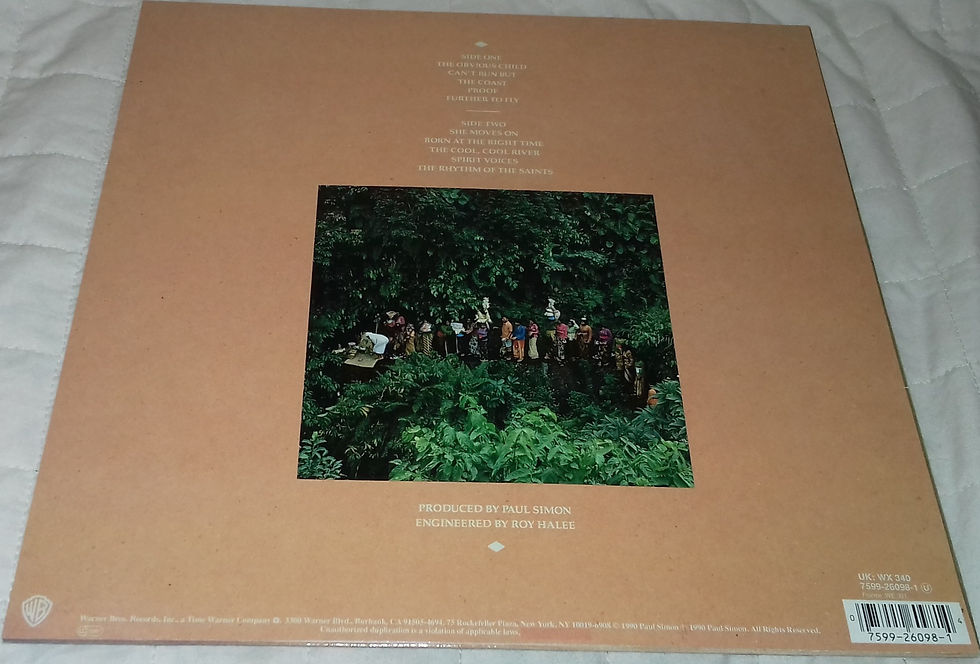 Miniature : Paul Simon - The Rhythm Of The Saints (LP, Album) (Warner Bros. Records, Warner