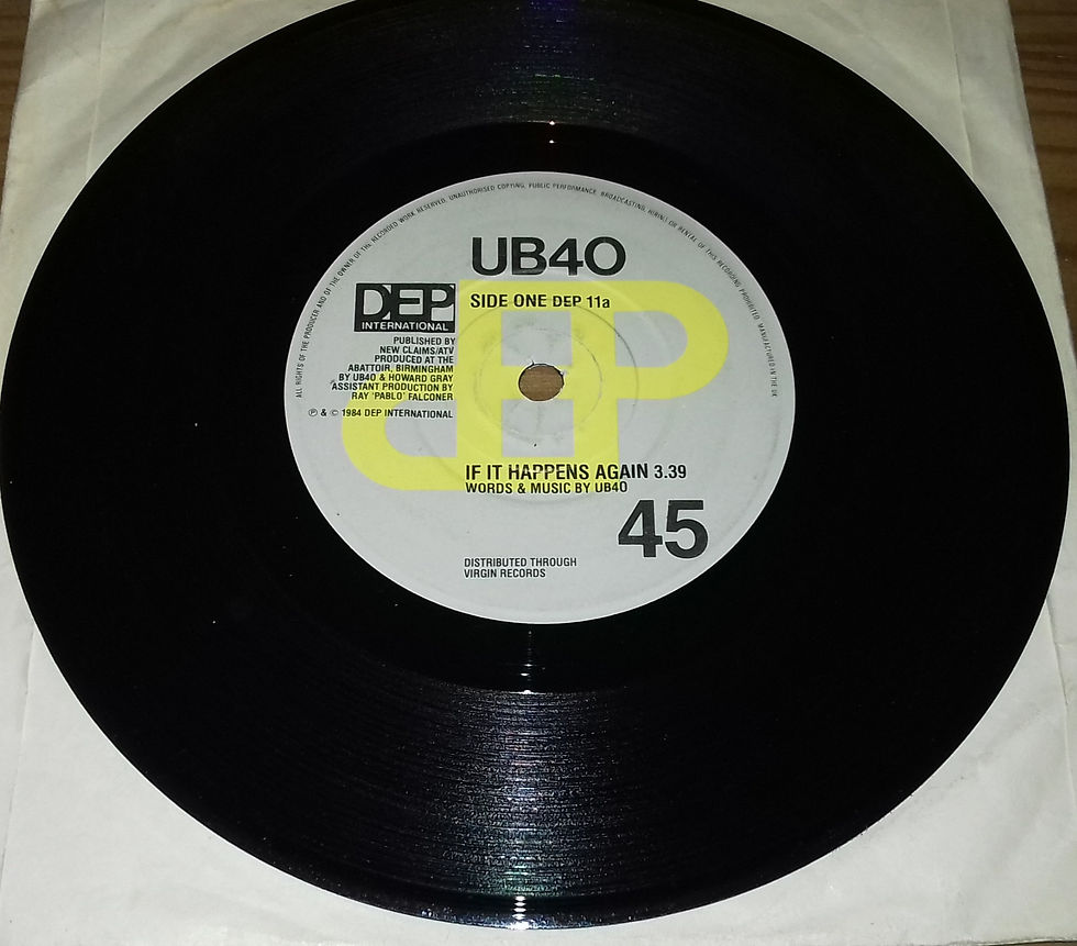 UB40 - If It Happens Again (7", Single) (DEP International)