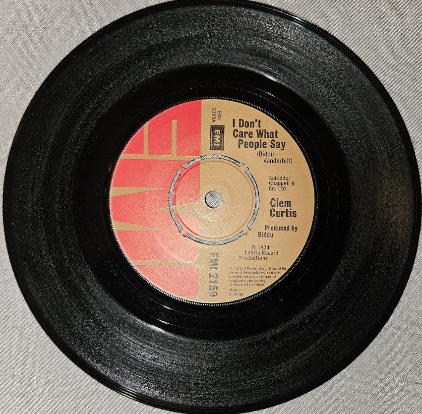 Clem Curtis - I Don't Care What People Say (7", Single) (EMI)