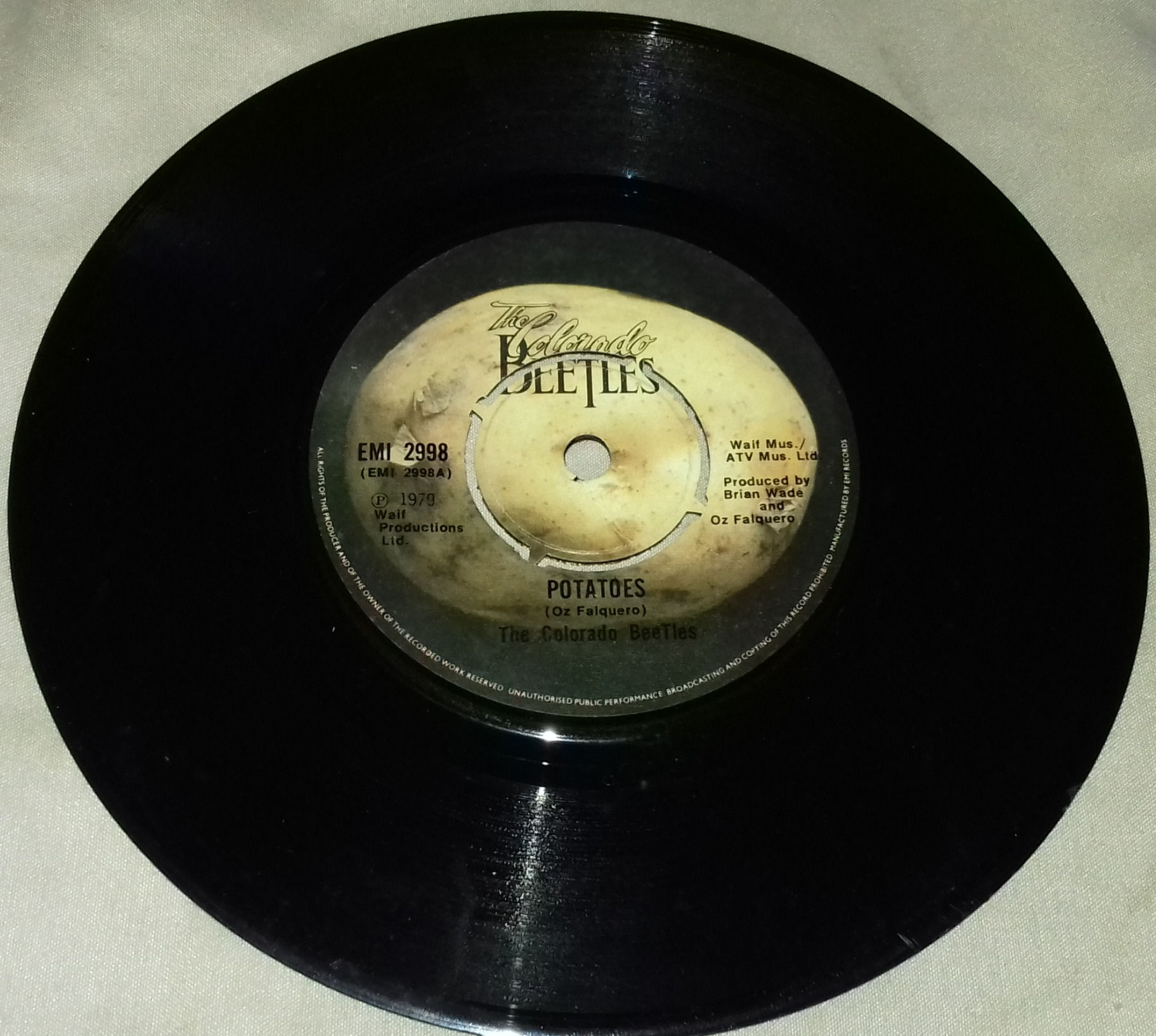 The Colorado Beetles - Potatoes (7") (EMI)