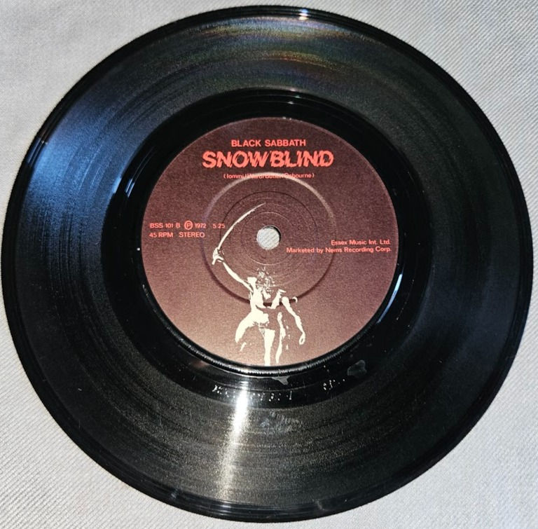 Miniatura: Black Sabbath - Paranoid (7", Single, RE) (NEMS)