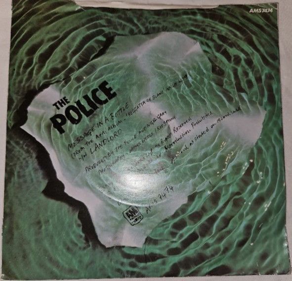 ภาพขนาดย่อ: The Police - Message In A Bottle (7", Single, Pic) (A&M Records)
