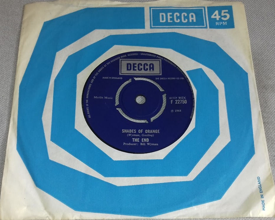 The End* - Shades Of Orange (7", Single, Mono) (Decca)