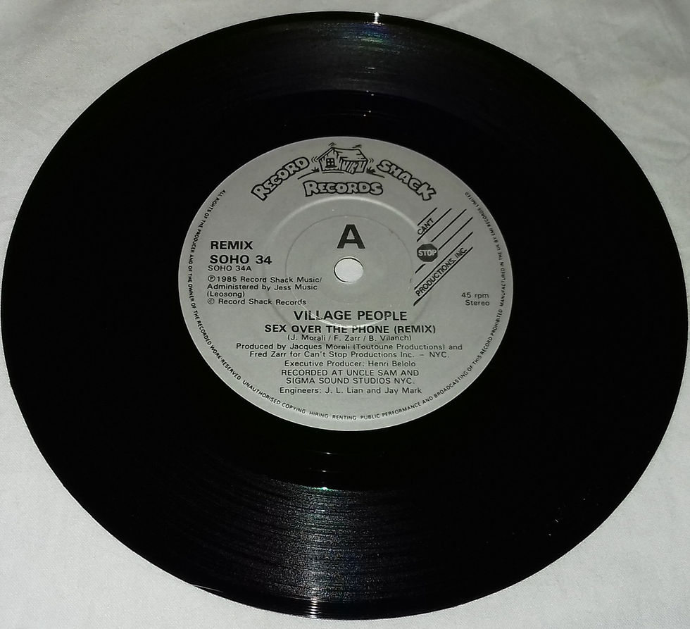 Village People - Sex Over The Phone (Special Remix) (7") (Record Shack Records)