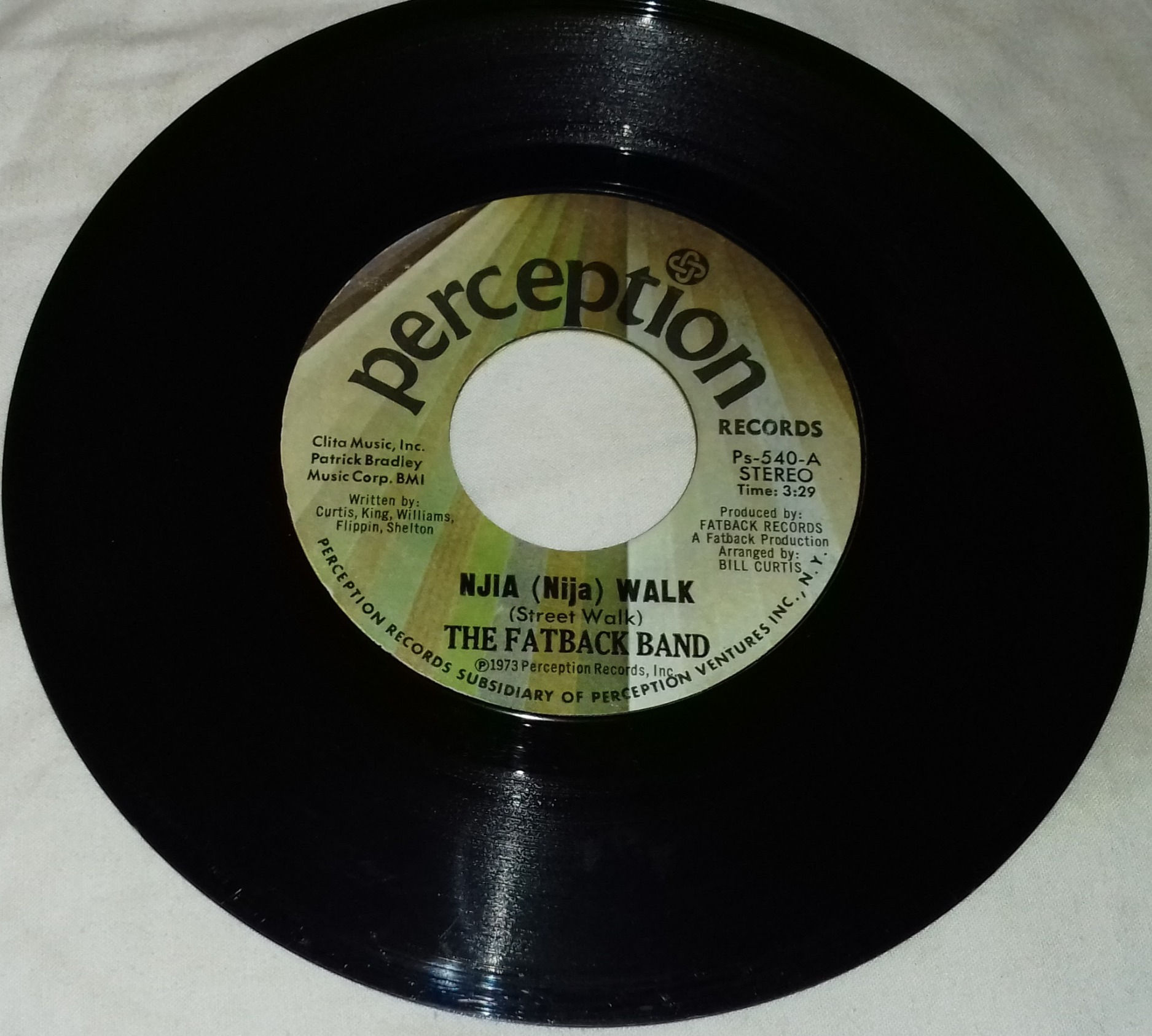 The Fatback Band - Njia (Nija) Walk (Street Walk) (7", Single, Styrene) (Percept