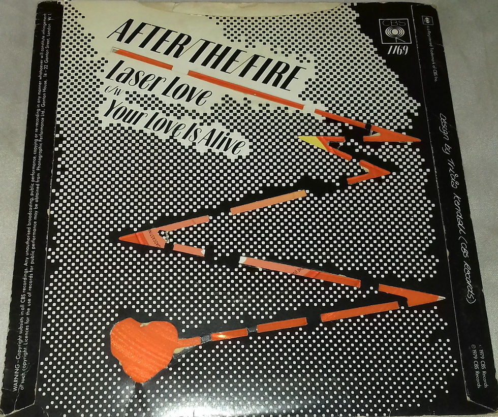 Miniature : After The Fire - Laser Love (7", Single, Ora) (CBS)
