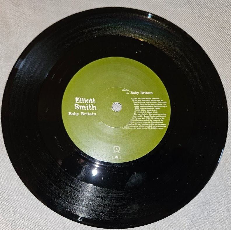 Thumbnail: Elliott Smith - Baby Britain (7", Single) (Dreamworks Records)