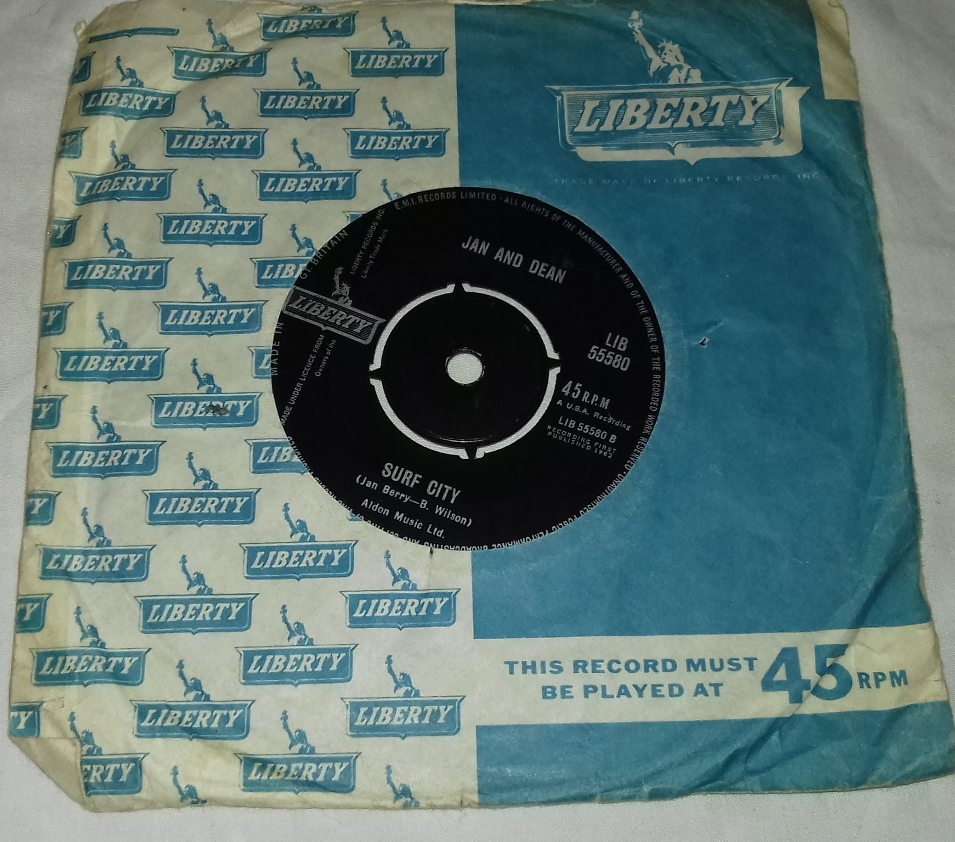 Jan And Dean* - She's My Summer Girl (7", Single) (Liberty)