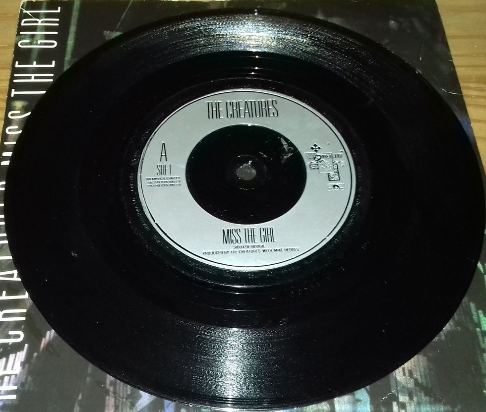 Miniatyrbild: The Creatures - Miss The Girl (7", Single, Inj) (Wonderland (3), Polydor)