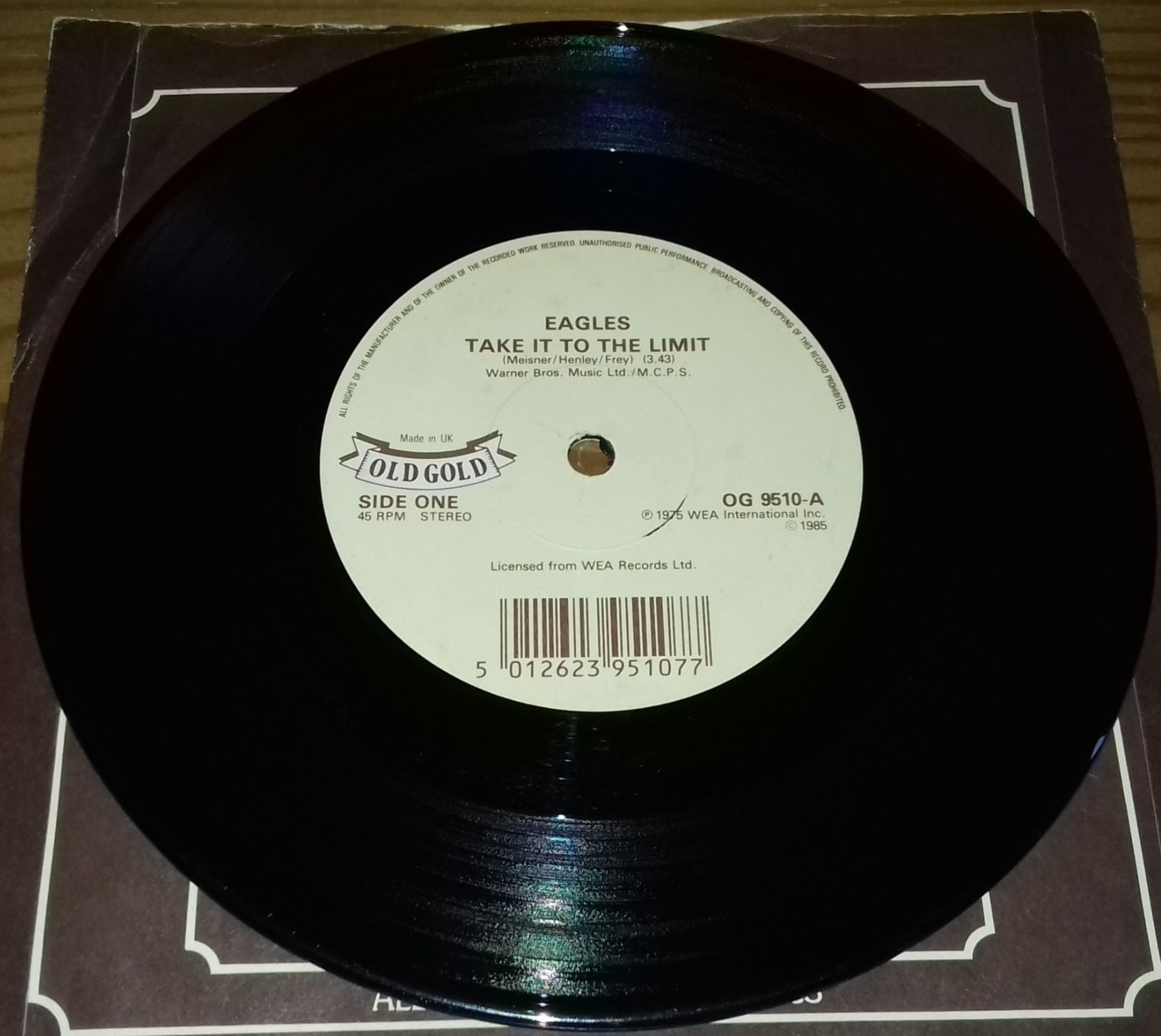 Eagles - Take It To The Limit / Best Of My Love (7") (Old Gold (2))