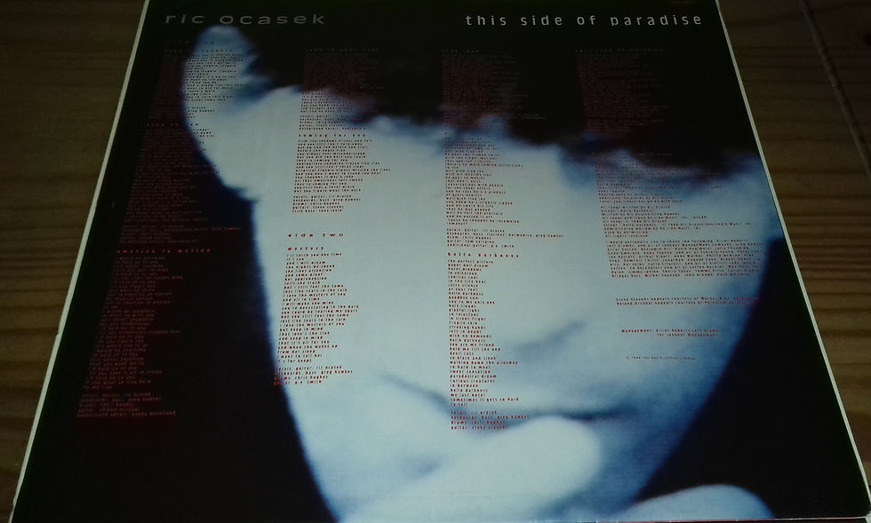 Miniature : Ric Ocasek - This Side Of Paradise (LP, Album) (Geffen Records)