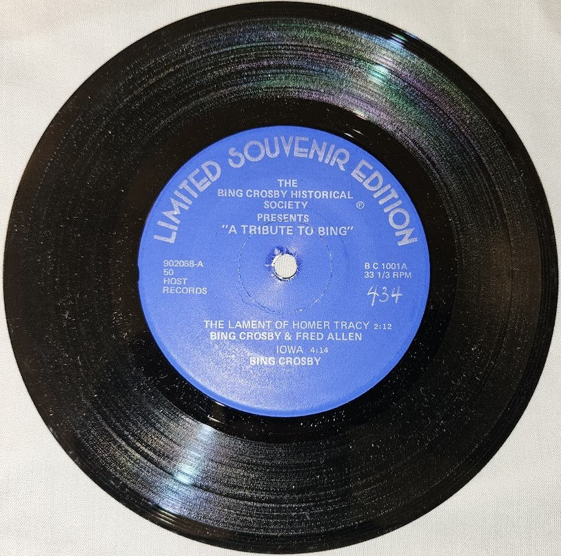 Bing Crosby, Fred Allen (2) - A Tribute To Bing (7", EP, Ltd) (The Bing Crosby H