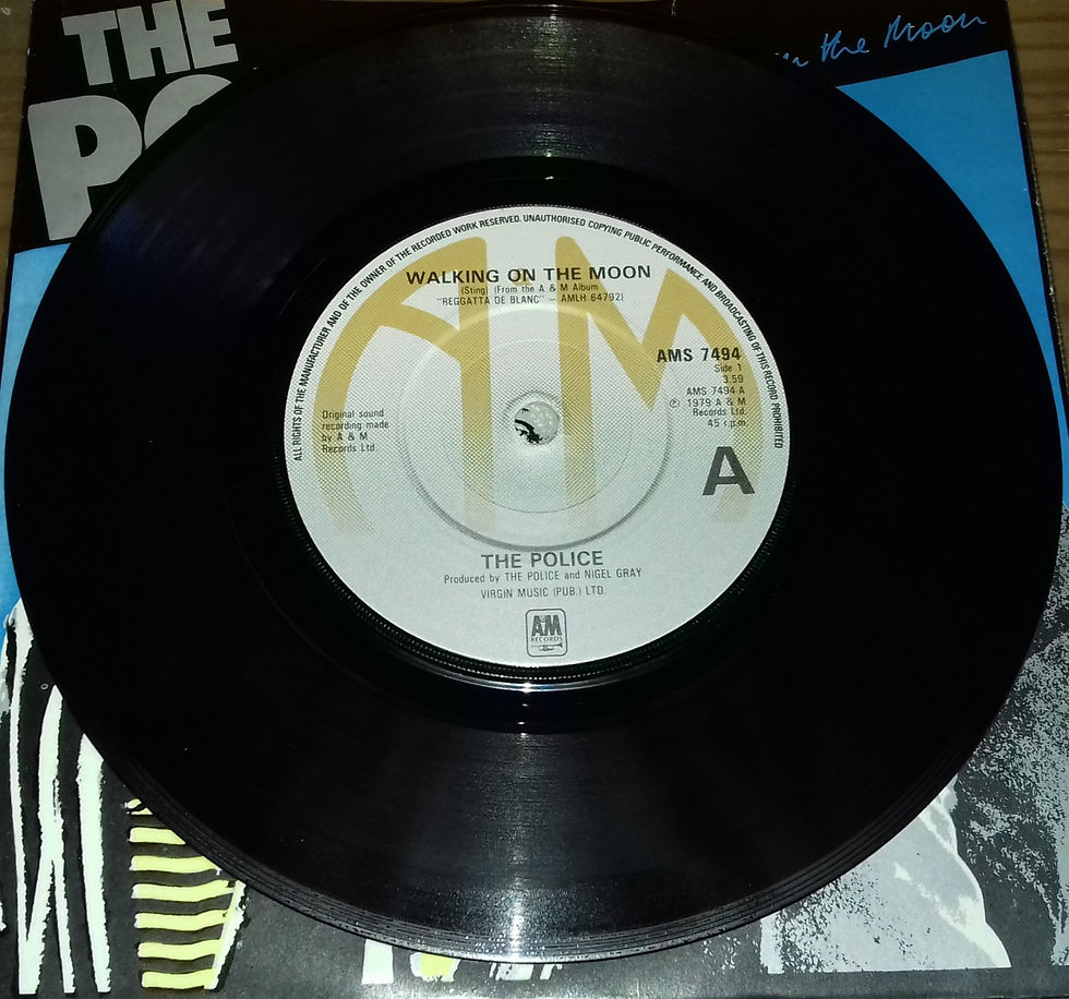 Thumbnail: The Police - Walking On The Moon (7", Single, Alt) (A&M Records)