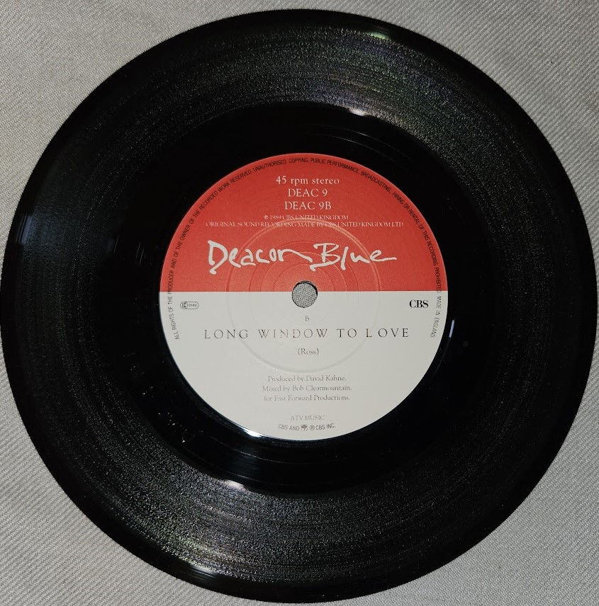 Miniatyrbild: Deacon Blue - Fergus Sings The Blues (7", Single) (CBS)