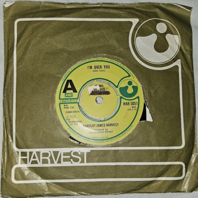 Barclay James Harvest - I'm Over You (7", Single, Pro) (Harvest)